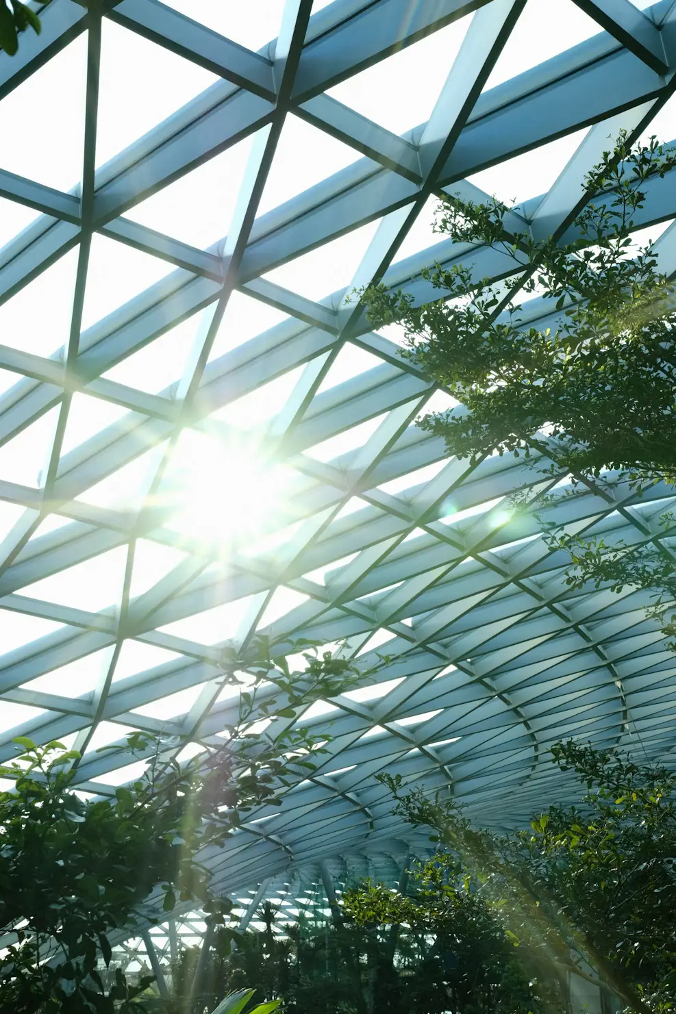 Solar generation in South-East Asia at golden hour